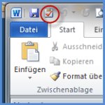 Outlook-Aufgaben Symbol in Word 2010